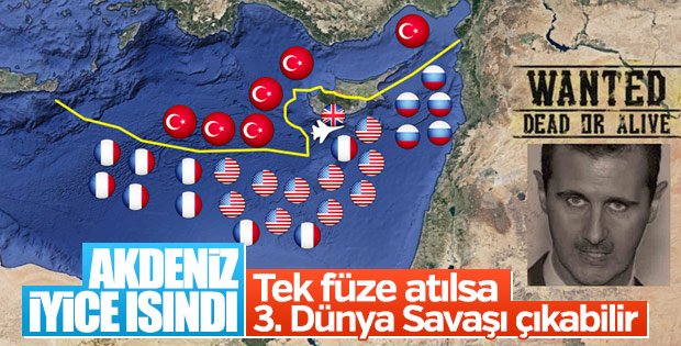 Dev filo Akdeniz'e ilerliyor