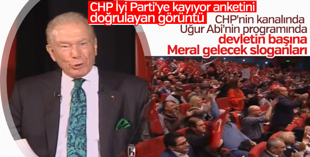 CHP'nin kanalında Akşener sloganları atıldı