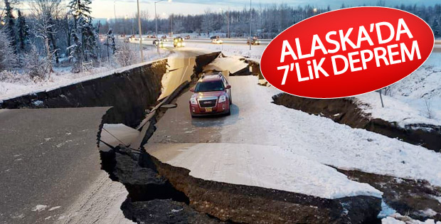 Alaska 7 büyüklüğünde depremle sarsıldı