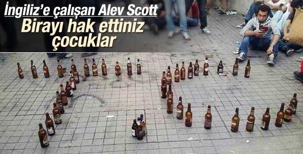 İngiliz'e çalışan Alev Scott Çarşı'ya destek verdi