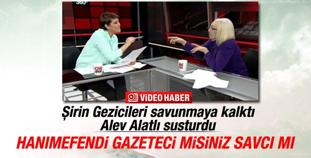 Alev Alatlı'dan Şirin Payzın'a: Savcıya dönüştünüz