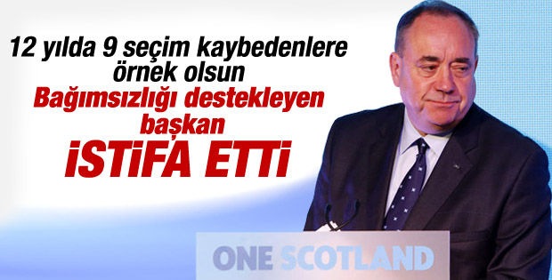 İskoçya Başbakanı Salmond istifa etti