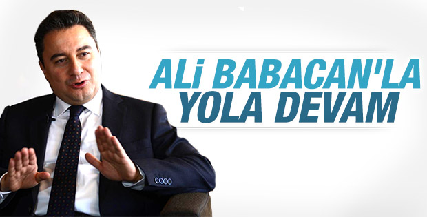 Ali Babacan AK Parti'den aday gösterildi