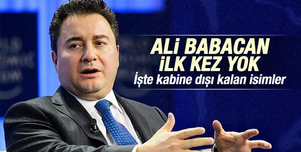 Ali Babacan Bakanlar Kurulu dışında kaldı