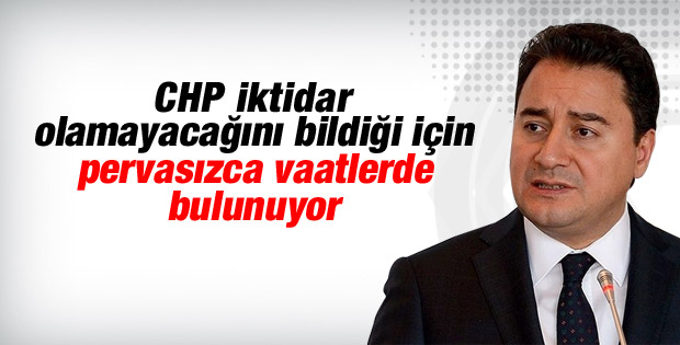 Ali Babacan CHP'nin ekonomi vaatlerini eleştirdi