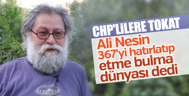 Ali Nesin 'hayır'cıları eleştirdi: Etme bulma dünyası