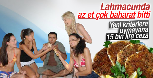 Lahmacuna yeni kriter geliyor