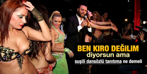 Alişan suşi ve dansözle albüm tanıtımı yaptı