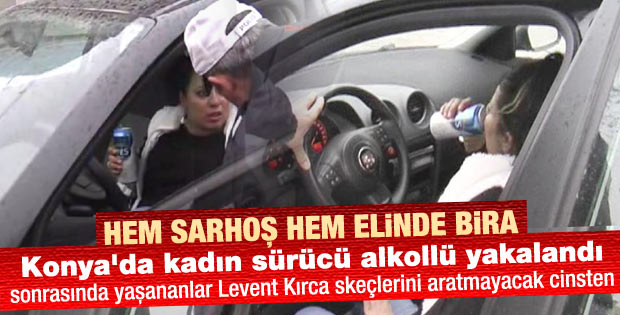 Kadın sürücünün pes dedirten yüzsüzlüğü