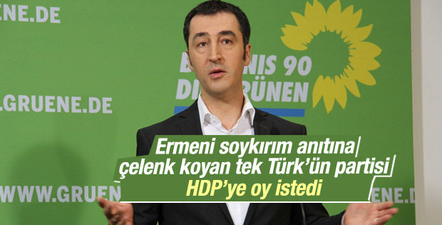 Ermeni anıtına çelenk koyan Türk vekil HDP'ye oy istedi