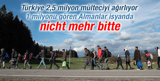 Sığınmacı sayısı 1 milyona ulaşan Almanya isyanda