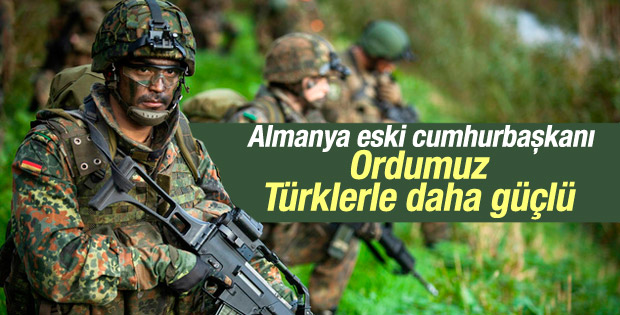Almanya eski Cumhurbaşkanı Türk kökenli askerleri övdü