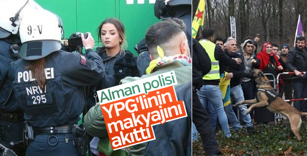Almanya'da yasa dışı PKK yürüyüşü durduruldu