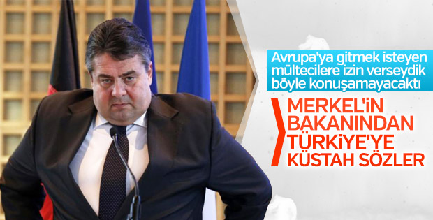 Alman bakan Sigmar Gabriel'den küstah Türkiye açıklaması