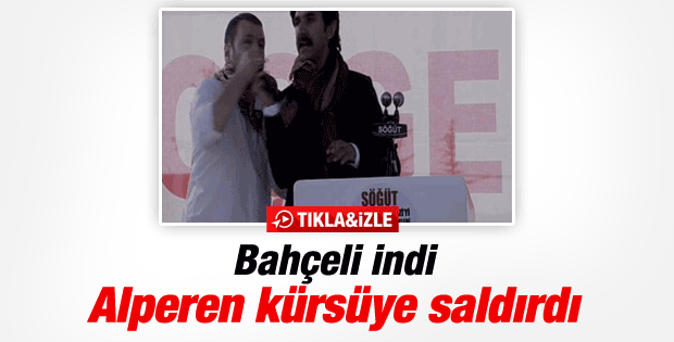 BBP'liler Sögüt'teki törende ortalığı birbirine kattı İZLE
