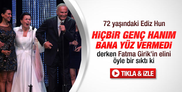 Altın Portakal'da Fatma Girik'in zor anları