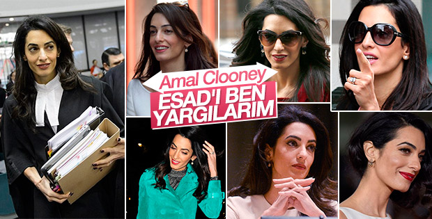 Amal Clooney Esad'ın yargılanmasını istiyor