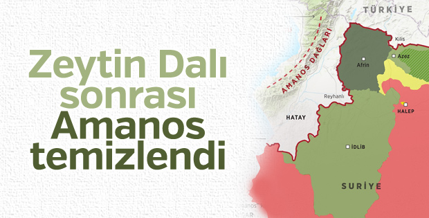 Amanoslar teröristlere geçit yok