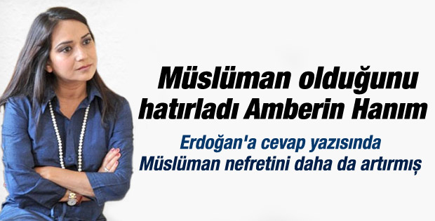 Amberin Zaman'dan Erdoğan'a yanıt