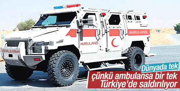 Terör saldırılarının sürdüğü şehirlere zırhlı ambulans
