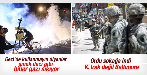 Baltimore'a binlerce asker konuşlandırıldı