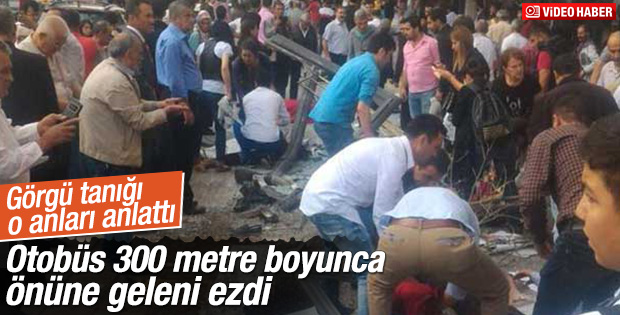 Görgü tanığı Ankara'daki kazayı anlattı