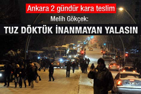 Ankara'yı kilitleyen kar yağışı