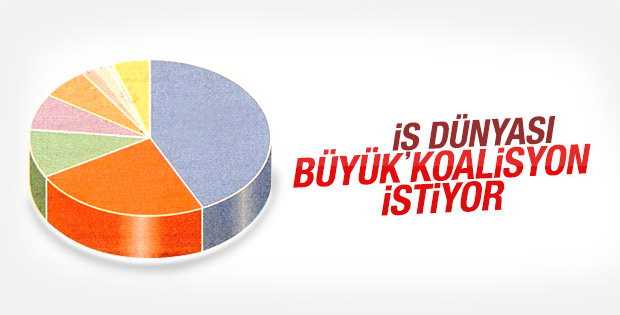 İş dünyası için yapılan koalisyon anketi