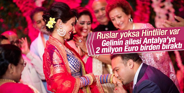 Antalya'da 4 gün 4 gece Hint düğünü