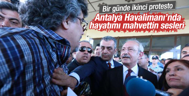 Kemal Kılıçdaroğlu Antalya'da protesto edildi