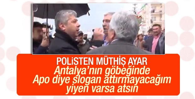 Polisten HDP'lilere sert tepki