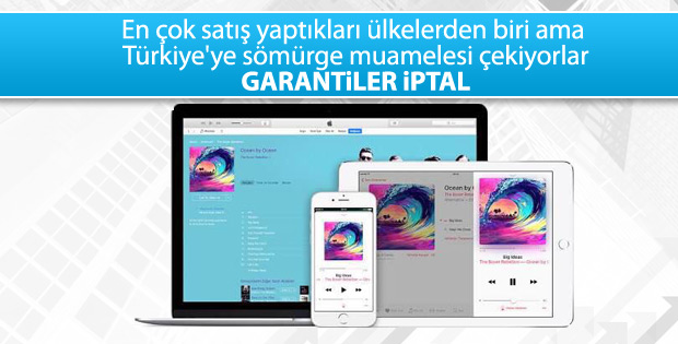 Apple Türkiye'yi uluslararası garanti listesinden çıkardı