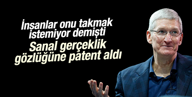 Apple sanal gerçeklik gözlüğüne patent aldı