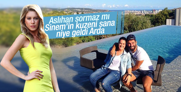 Arda Turan Sinem Kobal'ın kuzenini ağırladı