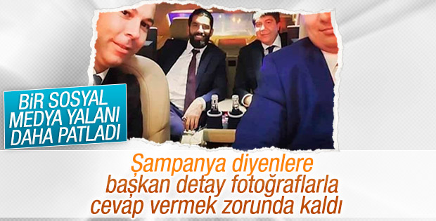 Menderes Türel'den şampanyalı kutlama iddiasına cevap