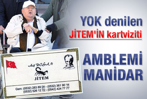 Arif Doğan JİTEM'in logosunu ve kartvizitini açıkladı