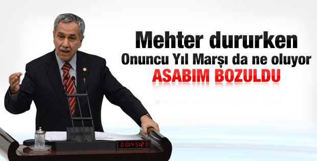 Arınç: Mehter varken neden 10. yıl marşı ile başlansın - izle