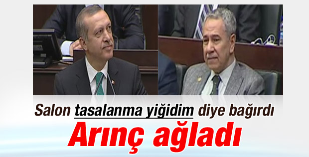 AK Parti grubunda Arınç'ı ağlatan slogan - izle