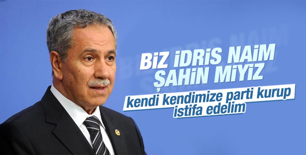 Bülent Arınç'tan yeni parti kuracaklar iddiasına yanıt