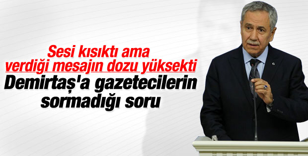 Bülent Arınç'tan HDP Lideri Demirtaş'a salvolar