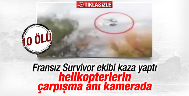 Arjantin'deki helikopter kazasının görüntüleri