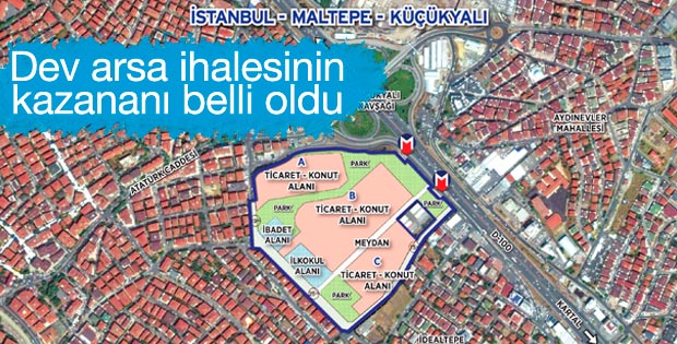 Dev arsa ihalesini Tahincioğlu kazandı