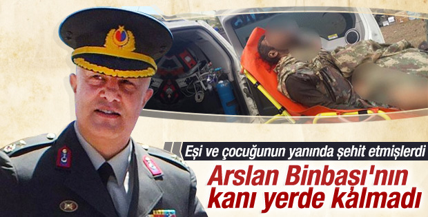 Binbaşıyı şehit eden teröristlerden biri öldürüldü