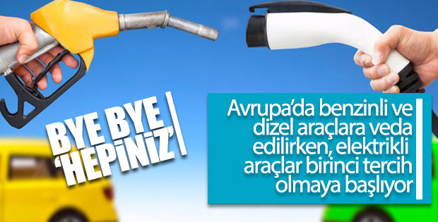Elektrikli araçlar dizel ve benzinli araçları bitiriyor