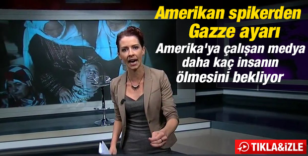 Rus kanalının Amerikan spikerinden Gazze tepkisi İZLE