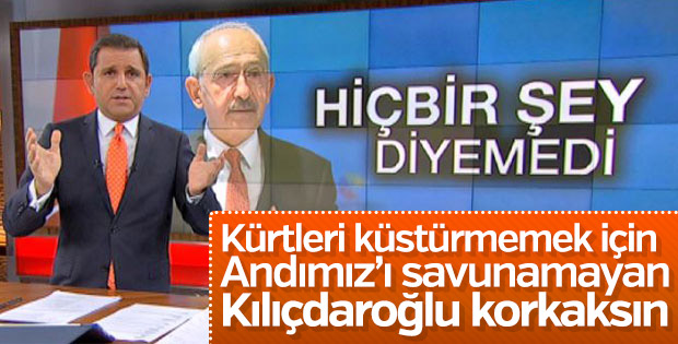 Fatih Portakal'dan Kılıçdaroğlu'na: Cesaretsizsin