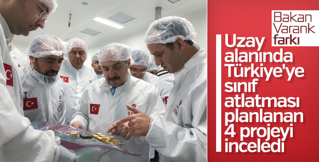 Bakan Varank TÜBİTAK Uzay'ı inceledi