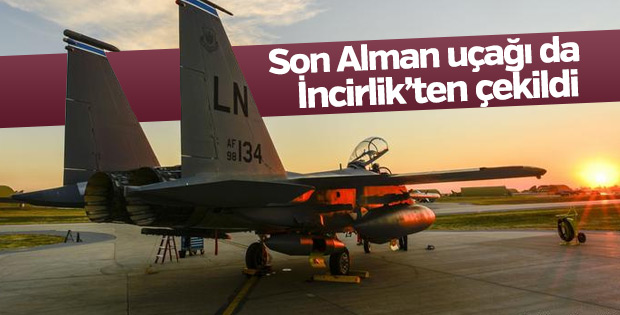 Alman Tornado uçaklarının İncirlikten çekilmesi tamamlandı Alman Tornado uçaklarının İncirlikten çekilmesi tamamlandı