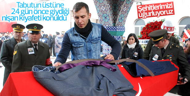 Tokat'ta 24 günlük nişanlı şehide veda