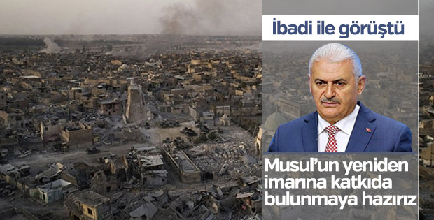 Başbakan Yıldırım İbadi ile görüştü